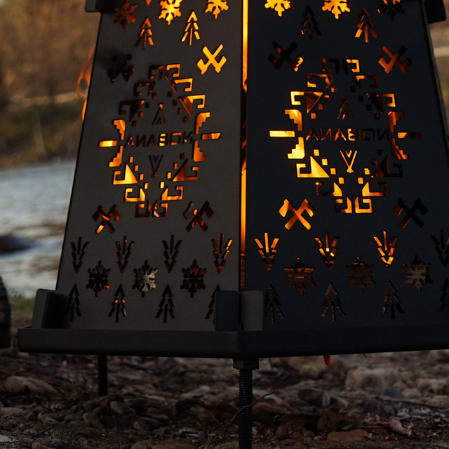 Camping Collapsible Fire Bowl Portable Folding Fire Pit for Outdoor Camping & Backyard Use