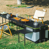 Outdoor Camping Food Prep Station with Optional Sink