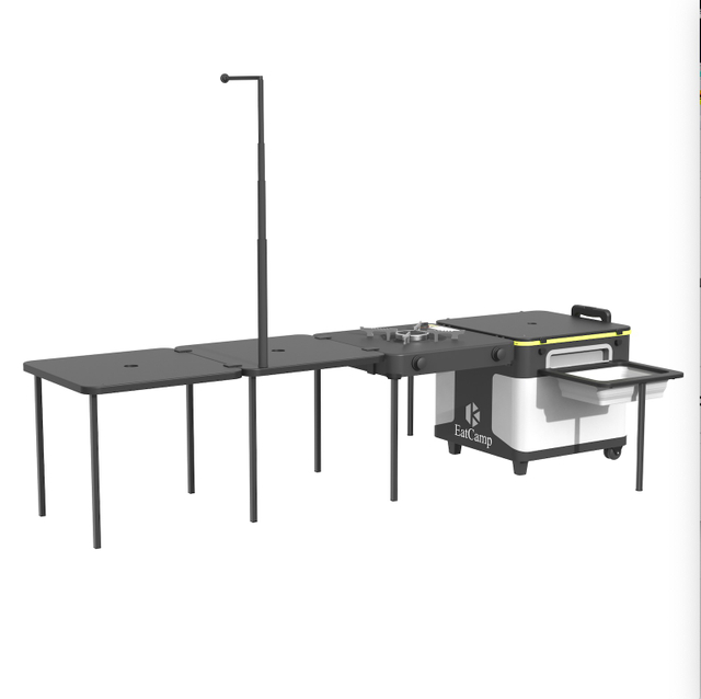 All-in-One Portable Overland Kitchen Box with Sink And Dual-Burner Stove