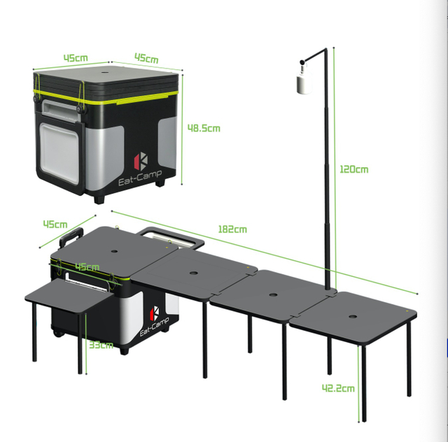 Modular Camping Kitchen Base Unit without Stove – 65L EC2.0-T for OEM And Wholesale
