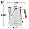 14-Cup Stainless Steel Camping Coffee Percolator – EC-CP-06