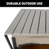Foldable Camping Pantry Cupboard with Hardtop Work Surface And Adjustable Shelves