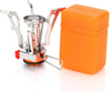 Compact Single-Burner Butane Camping Stove with Carry Case