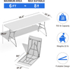 6 Ft Folding Camping Table And 4 Stool Set