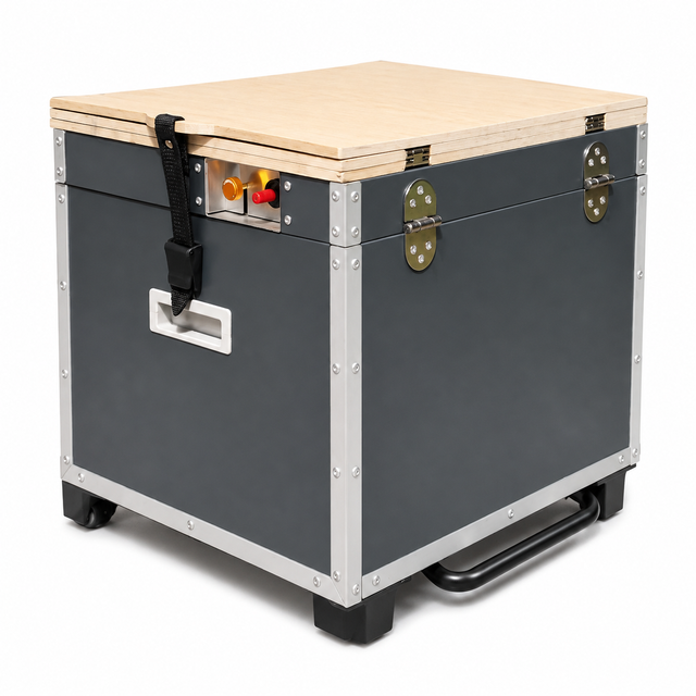 All-in-One Overland Kitchen Box with Dual-Burner Gas Stove