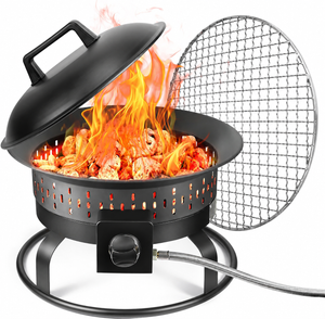 Portable Propane Fire Pit with Cover – EC-PF1