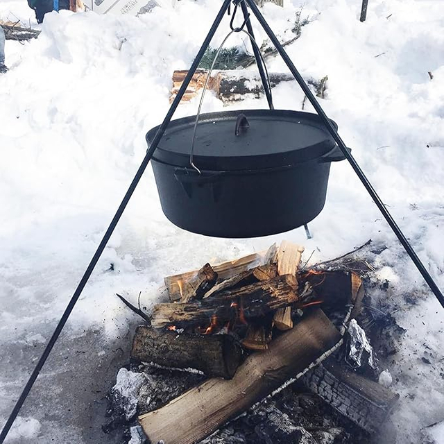 Camping Cast Iron Dutch Oven – Factory Direct Outdoor Cookware