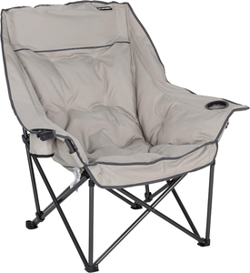 Oversized High-Back Padded Camping Chair with Dual Cup Holders