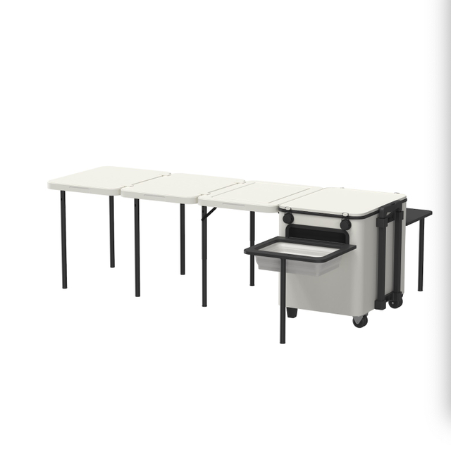Compact Camp Kitchen with Folding Grill Module