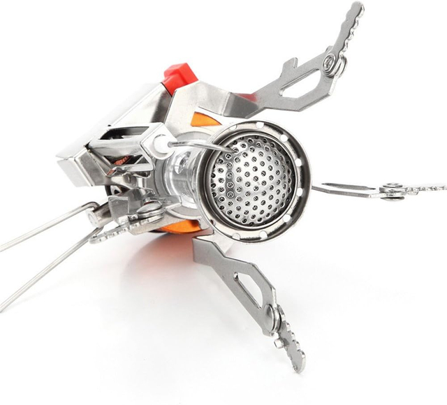 Compact Single-Burner Butane Camping Stove with Carry Case