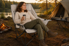 Oversized High-Back Padded Camping Chair with Dual Cup Holders