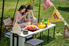 Electric Mobile Camp Kitchen with 2000W Induction Cooktop And Power Station Shelf
