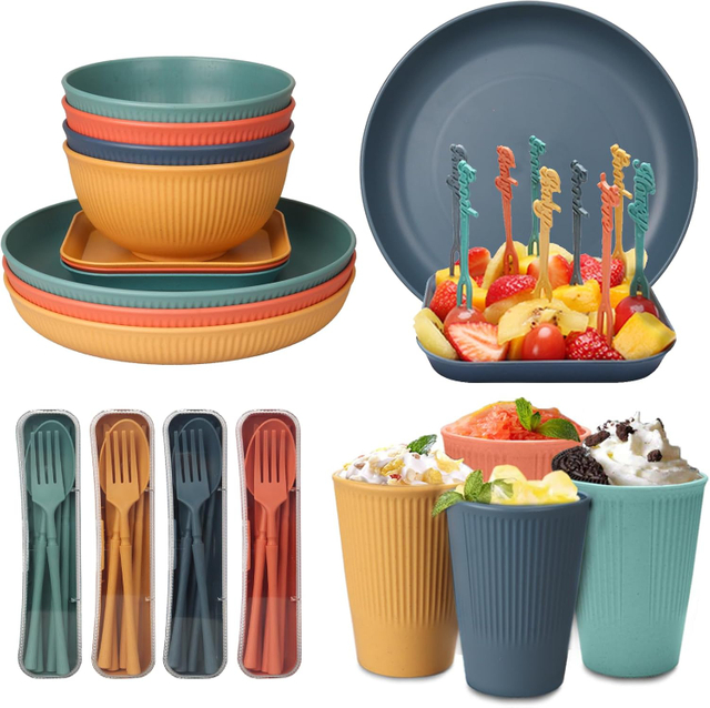 Camping Dinnerware Set for Four | EC-P4