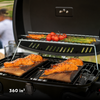 360 Sq. In. Tabletop Gas Grill And Camping Stove with Reversible Griddle