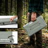 Portable Two-Burner Gas Camping Stove with Windscreen And Piezo Ignition