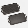 Reversible Cast Iron Grill & Griddle Plate