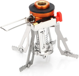 Compact Single-Burner Butane Camping Stove with Carry Case