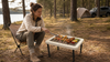 Foldable BBQ Grill & Worktop Module for Modular Camp Kitchens