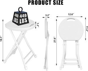 6 Ft Folding Camping Table And 4 Stool Set