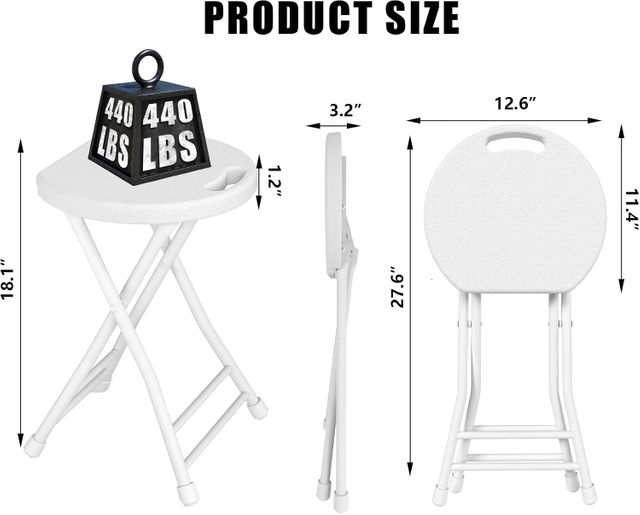 6 Ft Folding Camping Table And 4 Stool Set