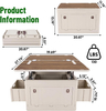 Camping Kitchen Organizer with Folding Worktop