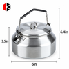 Stainless Steel Camping Kettle for Open Fire — EC-K-01