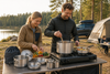 Nesting Stainless Steel Camping Cookware Set