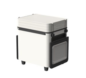 Electric Mobile Camp Kitchen with 2000W Induction Cooktop And Power Station Shelf