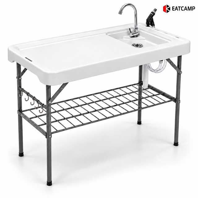 Portable Fish Cleaning Table with Sink — EC-FCT-02
