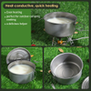 Ultralight 3-Piece Titanium Camping Cookware Set