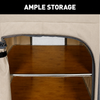 Foldable Camping Pantry Cupboard with Hardtop Work Surface And Adjustable Shelves