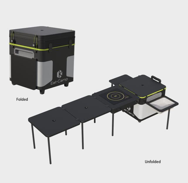 Standard Camping Kitchen with Induction Cooker All-in-one Camping Box